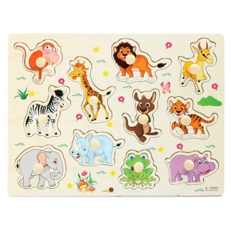 Les animaux de caricature - jouets de puzzle pour enfants